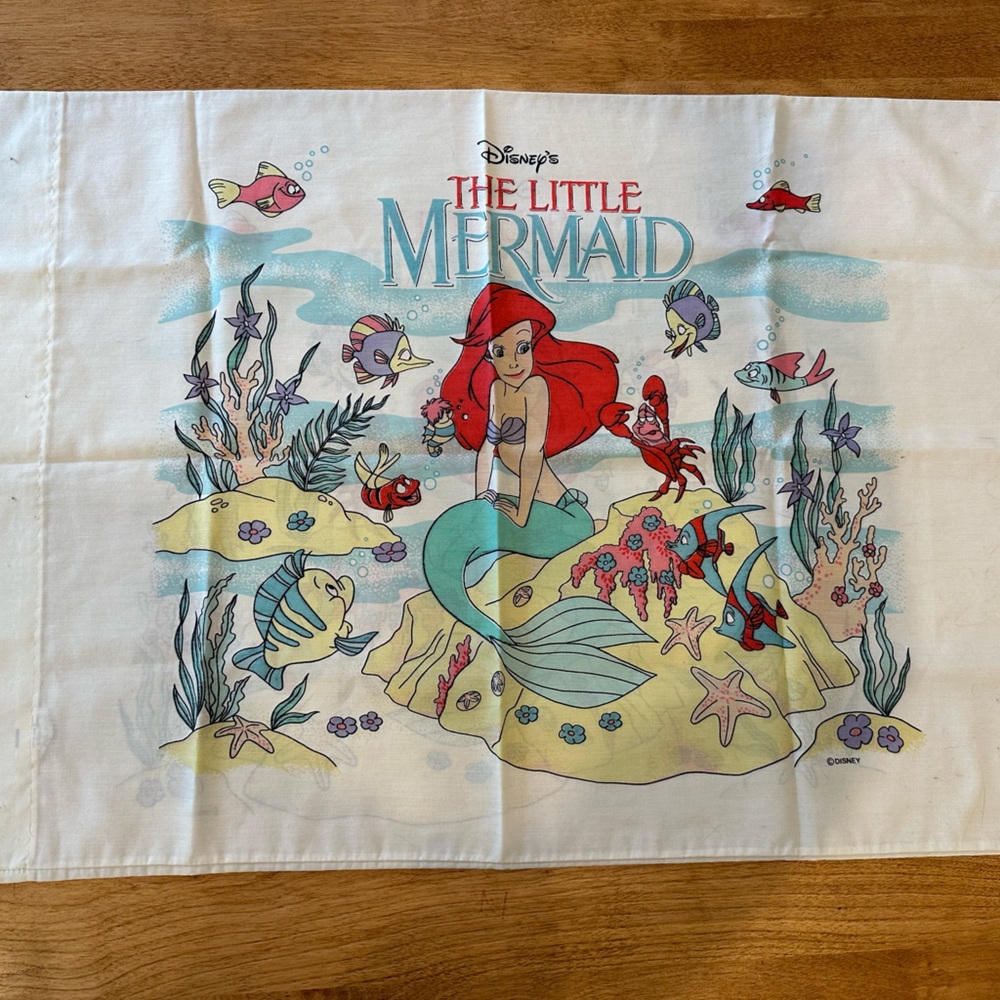 Vintage Little Mermaid pillowcase